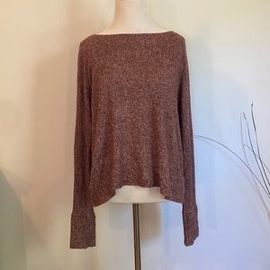 Heather Maroon Fleece Sweater